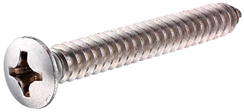 【中古】【未使用・未開封品】(1) - The Hillman Group 823694 Stainless Steel Oval Head Phillips Sheet Metal Screw, 25cm x 3.2cm, 100-Pack｜AJIMURA-SHOP