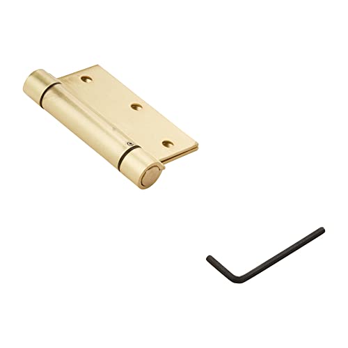 【中古】【未当て嵌める・未開封品】(3-1/2 Inch, Updated Packaging) - National Hardware N184-556 V520 Spring Hinge インチ Brass