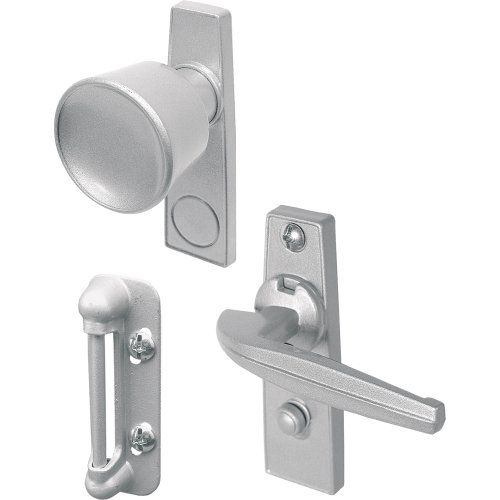 【中古】【未当て嵌める・未開封品】(Aluminum) - Prime-Line Products K 5000 Tulip Knob Latch Set for Screen or Storm Door, Aluminium