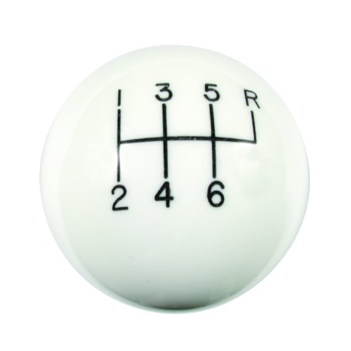 【中古】【未使用・未開封品】Hurst 1630056 White 6-Speed Classic Shifter Knob