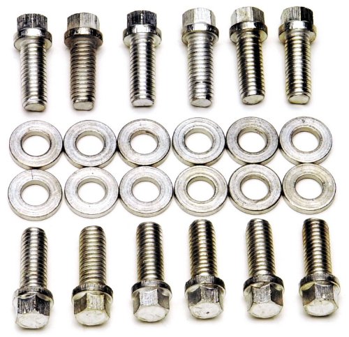 【中古】【未当て嵌める・未開封品】Edelbrock 8504 吸いいれるマニホールドボルトキット