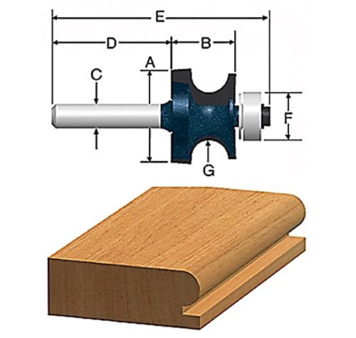 【中古】【未当て嵌める・未開封品】Bosch 85631MC 7/8 In. Edge Beading Router Bit