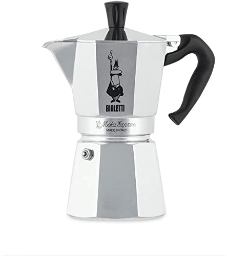 【中古】【未使用・未開封品】Bialetti ガスコンロ式 コーヒーメーカー 06800 モカエスプレッソコーヒー用 6-Cup シルバー 06800