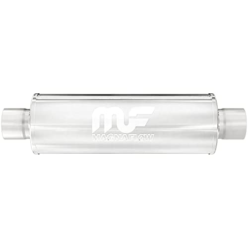 【中古】【未使用・未開封品】MagnaFlow 4インチ ラウンドセンター/センターパフォーマンスマフラー排気10415 - ストレートスルー、2.25インチ インレット/アウトレット直径、|AJIMURA-SHOP