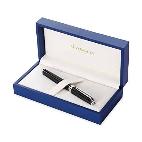 【中古】【未使用・未開封品】Waterman ウォーターマン 公式 エクセプション スリム 万年筆 F 細字 高級 ブランド ギフト ブラックラッカーST S0637010|AJIMURA-SHOP