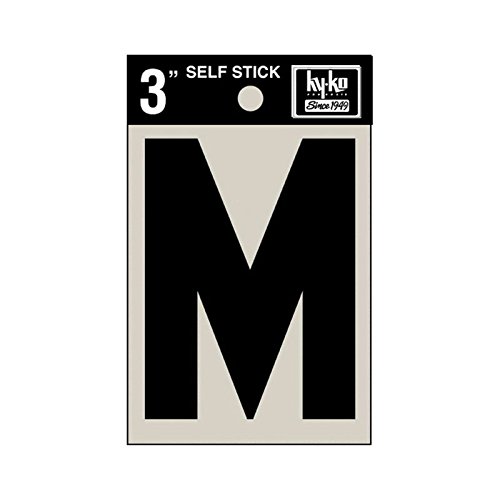 【中古】【未当て嵌める・未開封品】hy-ko 30423?3?\"黒いことビニールself-stick Letter M"