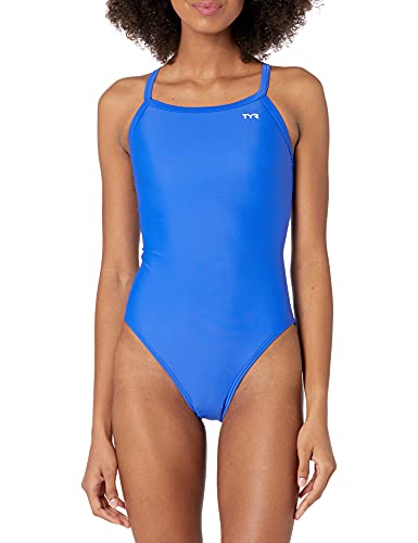 【中古】【未使用・未開封品】TYR Sport ダイヤモンドバック スイムスーツ レディース用 無地 36 ブルー