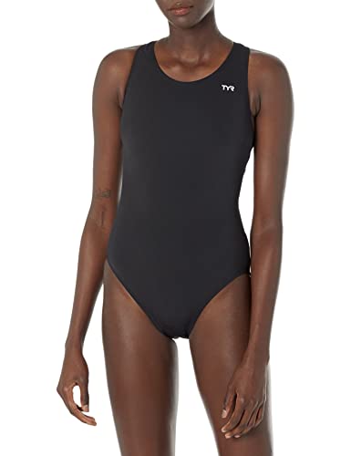 【中古】【未使用・未開封品】TYR Sport デュラファースト マックスバック スイムスーツ レディース用 無地 32 ブラック|AJIMURA-SHOP