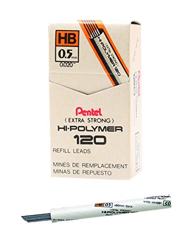 【中古】【未使用・未開封品】Pentel Premium Hi-Polymer Lead, 0.5mm, Fine, HB, 12 Pieces/Tube, Box of 12 (C525-HB) by Pentel