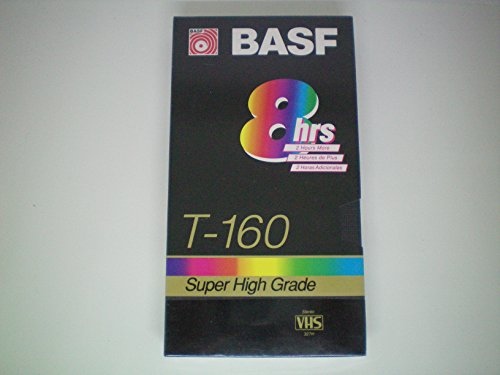 【中古】【未当てはめる・未開封品】BASF T-160 Extra Quality 8 Hour Blank VHS Video Cassette Recording Tape