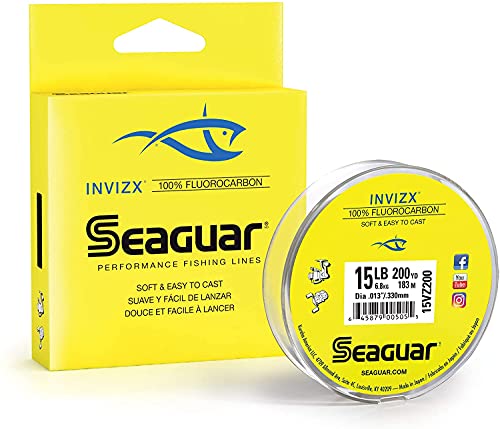 【中古】【未当て嵌める・未開封品】Seaguar Invizx 釣り糸 フルオロカーボン100% 200yd 12-Pound