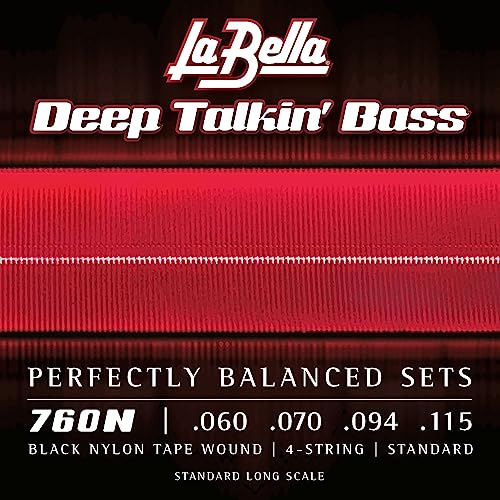 【中古】【未使用・未開封品】La Bella 760N/Deep Talkin' Bass/060-115/Black Nylon Tape Wound|AJIMURA-SHOP