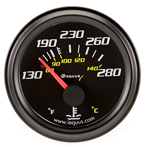 【中古】【未使用・未開封品】Equus 6232 2インチ 機械式水温ゲージ ブラック