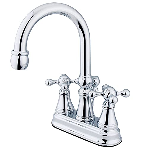 【中古】【未当て嵌める・未開封品】Kingston Brass KS2611KX Two Handle 4 インチ. Centerset Lavatory Faucet with Brass Pop-up