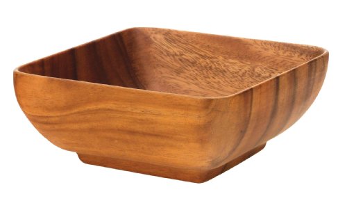 【中古】【未当て嵌める・未開封品】Pacific Merchants Acaciaware 6- by 6- by 3-Inch Acacia Wood Square Bowl by Pacific Merchants Trading