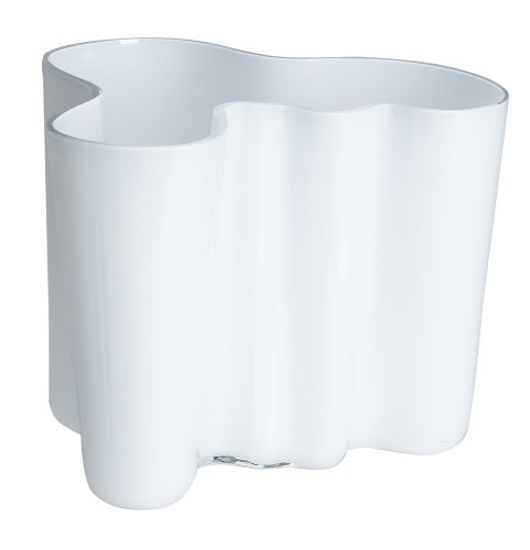【中古】【未使用・未開封品】Iittala Aalto 6-1/2インチ ホワイトガラス花瓶