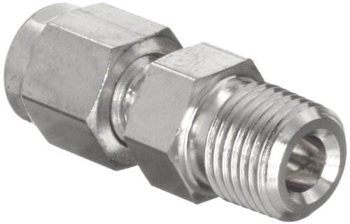 【中古】【未使用・未開封品】Parker A-Lok 8MSC8N-316 316 Stainless Steel Tube Fitting, Adapter, 1/2 Tube OD x 1/2 NPT Male by Parker