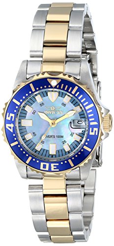 【中古】【未当て嵌める・未開封品】Invicta 2961 ウィメンズプロダイバー ツートンゴールドメッキブ ルーマザーオブパールダイヤルウォッチ