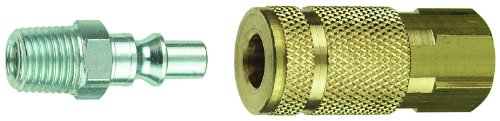 【中古】【未使用・未開封品】Tru-Flate 13-301 Coupler/Plug Set 1/4 Female NPT Coupler And 1/4 Male NPT Plug by Tru-Flate