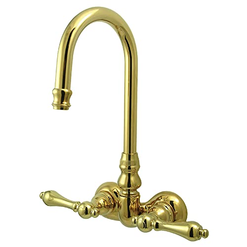 【中古】【未使用・未開封品】Kingston Brass CC71T2 ヴィンテージレッグタブフィラー 光沢真鍮｜AJIMURA-SHOP