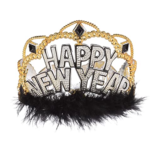 【中古】【未使用・未開封品】(New Purple) - Amscan Girls Sparkling New Year Midnight Celebration Tiara Party Accessory (Pack Of 1), Multicolor, 8.9cm x 11cm|AJIMURA-SHOP