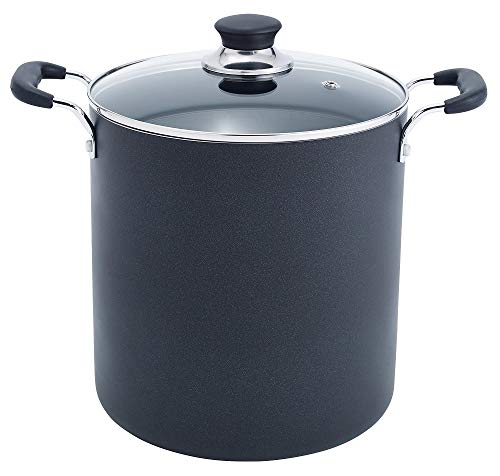 【中古】【未使用・未開封品】【並行輸入】T-fal Specialty Total Nonstick Dishwasher Safe Stockpot, 12-Quart, Black　食器洗い機可　鍋｜AJIMURA-SHOP
