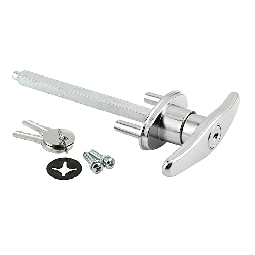【中古】【未使用・未開封品】Prime-Line Products GD 52169 Keyed T-Handle, 5/16 in. x 4-5/8 in. Square Shaft, Diecast Construction, Chrome by Prime-Line Products