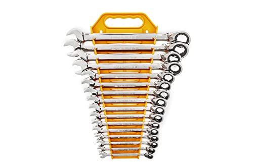 【中古】【未使用・未開封品】GearWrench 9602 16-Piece Reversible Combination Ratcheting Wrench Set, Metric｜AJIMURA-SHOP