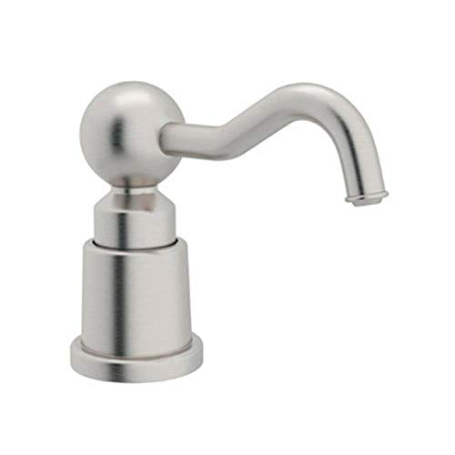 【中古】【未当て嵌める・未開封品】Rohl LS650CSTN Luxury Country Soap/Lotion Dispenser with 3-1/2-Inch Reach and One Touch System Satin Nickel [並行輸入品]