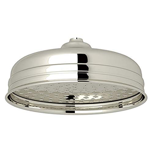 【中古】【未当て嵌める・未開封品】(Polished Nickel) - Rohl U.5205PN 20糎 Diameter Perrin and Rowe Single Function Showerhead インチ Polished Nickel