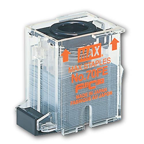【中古】【未当て嵌める・未開封品】Max NO-70FE Staple Cartridge for EH-70F Flat-Clinch Electric Stapler 5 000-Box