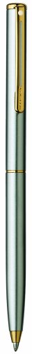 【中古】【未使用・未開封品】Sheaffer Agio Ballpoint Pen Brushed Chrome - Gold Trim ボールペン (並行輸入品)|AJIMURA-SHOP