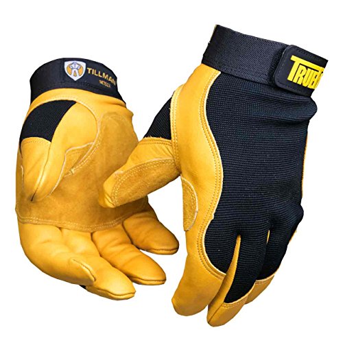 【中古】【未使用・未開封品】[Tillman] 1475XL TrueFit Mechanics Gloves XL Black Gold｜AJIMURA-SHOP