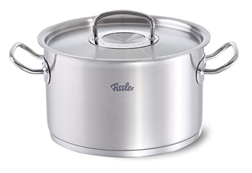 【中古】【未使用・未開封品】フィスラー (Fissler) 両手鍋 プロコレクション・シチューポット シルバー 24cm ガス火/IH対応 ドイツ製 084-123-24-000｜AJIMURA-SHOP