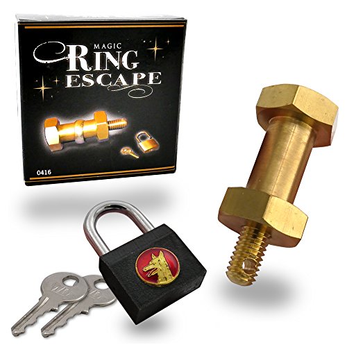【中古】【未使用・未開封品】Magic Makers Ring Escape Magic Trick Kit - A Ring Magically Escapes a Bolt Secured with a Nut and Padlock｜AJIMURA-SHOP