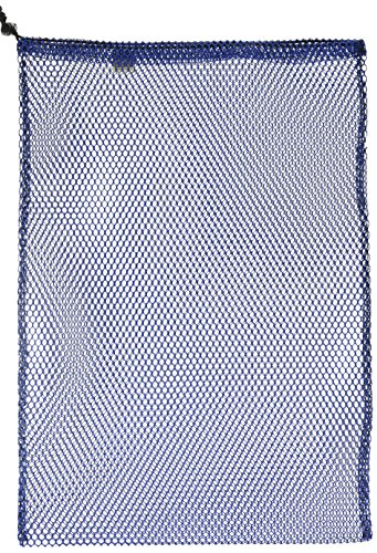 【中古】【未当て嵌める・未開封品】ナイロンメッシュスタッフバッグブルー/ラージ