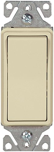【中古】【未使用・未開封品】Eaton 7513?V 15?Amp 120???277?V heavy-dutyグレード3ウェイDecorator Lightedスイッチwith Back &プッシュワイヤ、アイボリー