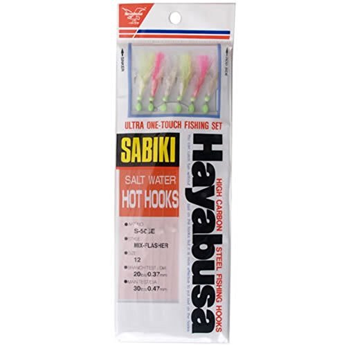 【中古】【未使用・未開封品】Hayabusa S-506E-12 Mix-Flash Sabiki Hot Hooks, Size 12｜AJIMURA-SHOP