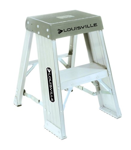 【中古】【未当て嵌める・未開封品】Louisville Ladder AY8001 300-Pound Duty Rating Aluminum Step Stands, 1-Foot by Louisville Ladder [並行輸入品]