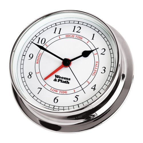 【中古】【未使用・未開封品】Weems & Plath Endurance Collection 125 Time and Tide Clock (Chrome)