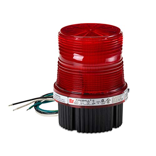 【中古】【未当て嵌める・未開封品】Federal Signal FB2PST-120R Fireball Strobe Warning Light, Single Flash, 1/2 NPT Pipe/Surface Mount, 120 VAC, Red by Federal Signal