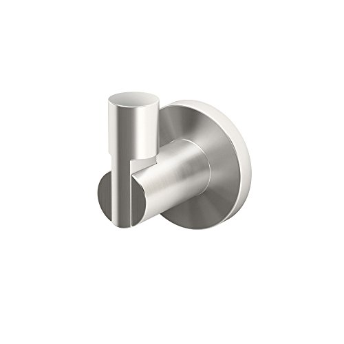 【中古】【未当て嵌める・未開封品】(Satin Nickel) - Gatco 4695 Channel Single Robe Hook, Satin Nickel