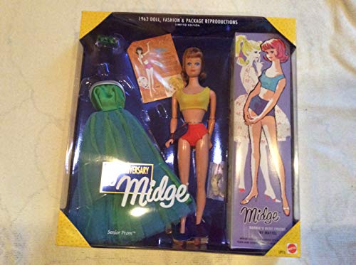 【中古】【未当て嵌める・未開封品】35th Anniversary Midge Barbie Doll