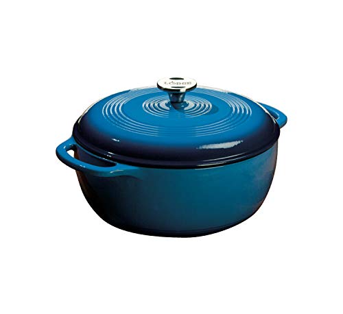 【中古】【未使用・未開封品】ロッジ(Lodge) エナメル エナメルダッチオーブン ブルー 5.7L EC6D33