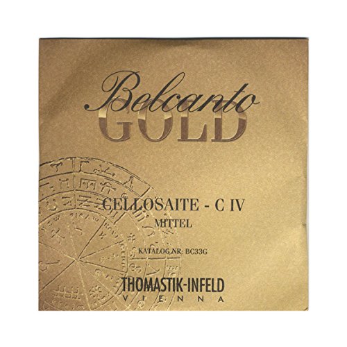【中古】【未使用・未開封品】Belcanto Gold ベルカントゴールド チェロ弦 C線 スパイラルコア 4/4 タングステン・マルチアロイ BC33G｜AJIMURA-SHOP