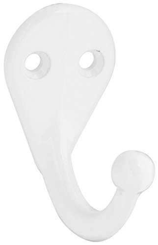 【中古】【未使用・未開封品】Stanley Hardware SP4025 Single Prong Robe Hook in White Coated｜AJIMURA-SHOP