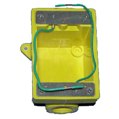 【中古】【未使用・未開封品】Marinco 6083CR Marine FDボックス 15 20 30 50アンペア レセプタクル用 7420CR 7788CRカバー (3/4インチ ノックアウト穴2つ、イエロー)