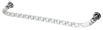 【中古】【未使用・未開封品】C.R. LAURENCE CATBT24CH CRL 60cm Acrylic Twist Single-Sided Towel Bar With Chrome Rings