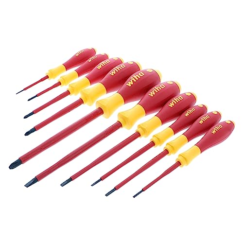 【中古】【未使用・未開封品】Wiha 32093 Slotted and Phillips Insulated Screwdriver Set, 1000 Volt, 10 Piece by Wiha