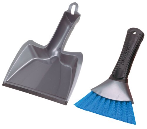 【中古】【未当て嵌める・未開封品】Carrand 92034 Grip Tech Deluxe Dust Pan with Heavy Duty Brush